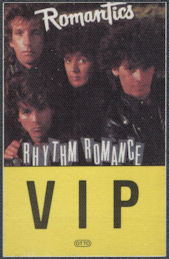 ##MUSICBP2009  - Romantics OTTO Cloth VIP Backstage Pass from the 1985 "Rhythm Romance" Tour