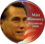 #PL136 - Mitt Romney President 2008 Pinback