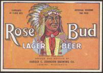 #ZLBE038 - Rose Bud Lager Beer IRTP label