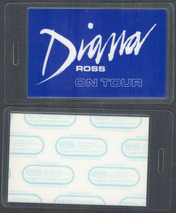 ##MUSICBP0477 - 1983 Diana Ross OTTO Laminated Backstage Pass from the "1983 Diana Ross Tour"
