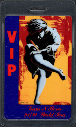 ##MUSICBP0409 - Guns N' Roses Laminated Backstage VIP Pass from the 1991/92 Use Your Illusion Tour