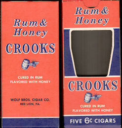 #TOBACCO009 - Crooks Rum & Honey Cigar Box