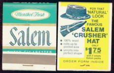 #TM069 - Full Book of  Salem Cigarettes Matches