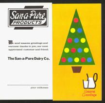 #DA059 - Seasons Greeting Pamphlet from the San-a-Pure Dairy in Findlay, Ohio