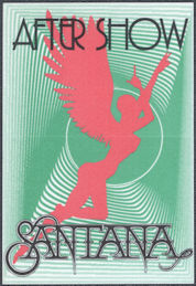 ##MUSICBP1703 - Santana OTTO Cloth After Show Pass from the 1992 Milagro Tour