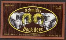 #ZLBE050 - Schmidt's Bock Beer Label with G...