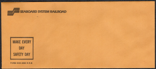 #BGTransport073 - Seaboard System Railroad Envelope