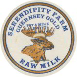 #DC044 - Early Serendipity Guernsey Gold Raw Milk Bottle Cap