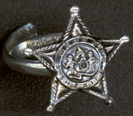 #TY255  - Tin Deputy Sheriff Ring
