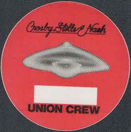 ##MUSICBP1825 - Crosby, Stills, and Nash Cloth OTTO Union Crew Pass from the Daylight Again Tour