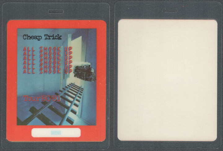 ##MUSICBP2162 - Very Rare Cheap Trick OTTO Backstage Pass from the 1980-81 All Shook Up Tour
