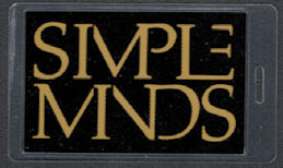 ##MUSICBP1048 - Simple Minds Laminated Backstage Pass from the 1985 Once Upon A Time Tour