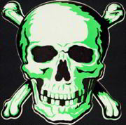 #HH085 - Large Diecut Halloween Skull and Crossbones