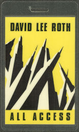 ##MUSICBP1963 - 1988 David Lee Roth OTTO Laminated Backstage Pass from the "Skyscraper" Tour