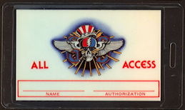 ##MUSICBP0433  - Uncommon Laminated OTTO 1982 Grateful Dead All Access Tour Backstage Pass