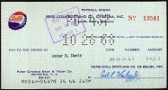 #UPaper004 - 1960s Pepsi Payroll Check