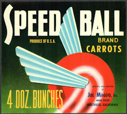 #ZLC055 - Speed Ball Carrots Crate Label