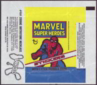 #Cards141 - Marvel Super Heroes Wax Pack Card Wrapper with Spiderman