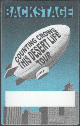 ##MUSICBP2181  - Counting Crows OTTO Cloth Backstage Pass from the 1999-2000 This Desert Life Tour