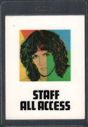 ##MUSICBP0425  - 1982 Andy Warhol Designed Otto Laminated All Access Billy Squier Backstage Pass from the 1982 Emotions in Motion Tour