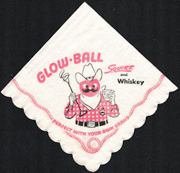 #SOZ037 -  Pair of Squirt Glow-Ball Advertising Napkins