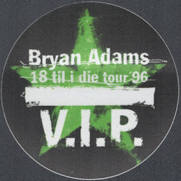 ##MUSICBP143  - Round 1997 Bryan Adams 18 til i die Tour OTTO Backstage Pass