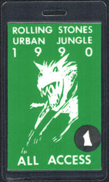 ##MUSICBP0219  - 1990 Laminated Rolling Stones Urban Jungle Backstage Pass