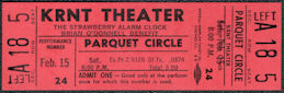 ##MUSICBPT0047 - 1969 The Strawberry Alarm Clock Ticket from the KRNT Theater