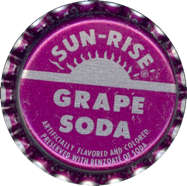 #BF054  - Group of 10 Sun-Rise Grape Soda Caps