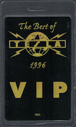 ##MUSICBP0692 - Tesla OTTO Laminated VIP Backstage Pass from the 1996 Best of Tesla Tour