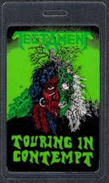 ##MUSICBP1213 -  Testament OTTO Laminated Backstage Total Access Pass from the 1990 Touring in Contempt Tour
