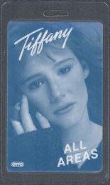 ##MUSICBP1740 - Tiffany OTTO Laminated All Areas Pass from the 1988 Tour - Tiffany Darwish