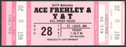 ##MUSICBPT0069 - 1987 Ace Frehley (KISS) & Y & T Ticket from a Kiel Opera House Concert