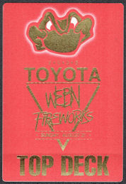 ##FI293 - 2003 Toyota/WEBN Cincinnati Fireworks OTTO Cloth Souvenir Top Deck Pass