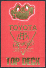 ##MUSICBP1142 - 2003 Toyota/WEBN Cincinnati Fireworks OTTO Cloth Souvenir Top Deck Pass