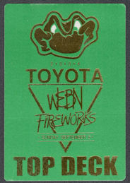 ##MUSICBP1141 - 2004 Toyota/WEBN Cincinnati Fireworks OTTO Cloth Souvenir Top Deck Pass