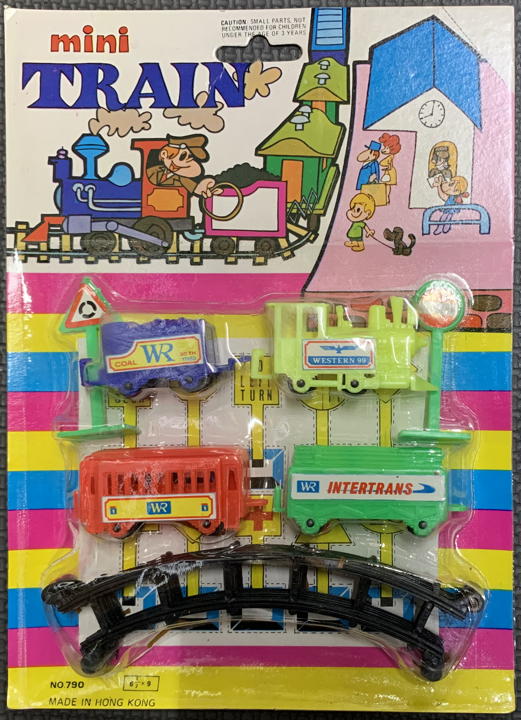 #TY970 - Blister Pack Mini Train Set with Signs