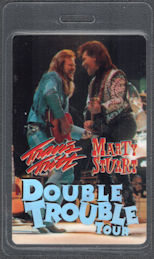 ##MUSICBP2015 - Travis Tritt and Marty Stuart Laminated OTTO Backstage Pass from the 1996 "Double Trouble" Tour