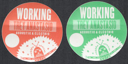 ##MUSICBP1089 -  Pair of Rare Trey Anastasio OTTO Cloth Working Passes from the 2011 Acoustic and Electric Tour