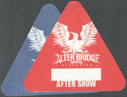 ##MUSICBP2105 -  Pair of Alter Bridge OTTO Cloth After Show Passes from the 2007 Blackbird Tour