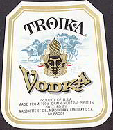 #ZLW102 - Troika Vodka Label