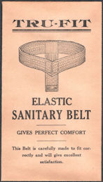 #CS162 - Group of 12 Tru-Fit Elastic Sanitary Belt Envelopes