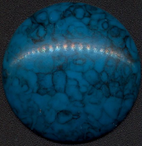 #BEADS0846 - Large Plastic Turquoise Cabochon