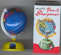 #TY076 - Boxed Tin Globe Pencil Sharpener