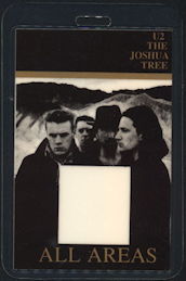 ##MUSICBP0444  - 1987 U2 Laminated OTTO Backstage All Areas Pass from the Joshua Tree Tour