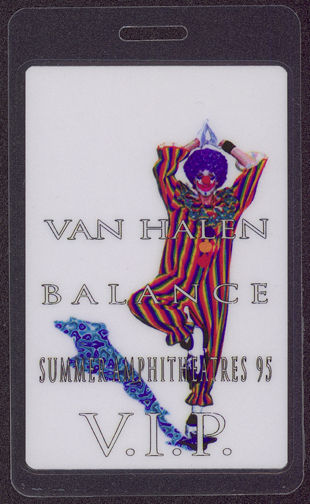 ##MUSICBP0579 - Van Halen Laminated Backstage Pass from the Balance Tour - Clown