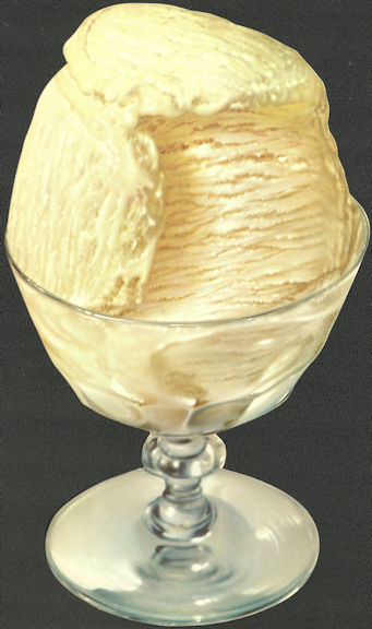 #SIGN226 - Diecut Diner Sign of Vanilla Ice Cream in a Glass Goblet