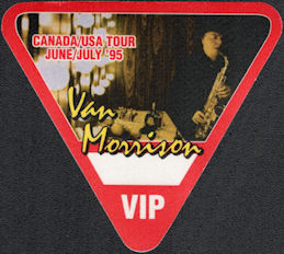 ##MUSICBP0643 - Van Morrison OTTO Cloth Backstage VIP Pass from the 1995 USA/Canada Tour