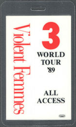 ##MUSICBP1747 - Violent Femmes OTTO Cloth All Access Pass from the 1989 World Tour