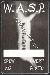 ##MUSICBP1103 - Rare W.A.S.P. OTTO Cloth Crew, ...